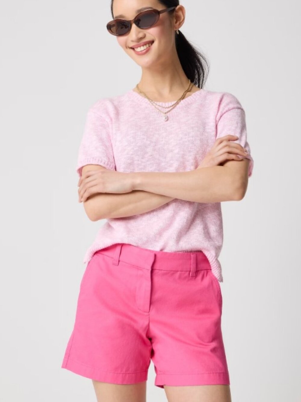 NWT J. Crew 5" classic chino short in Regal Rose